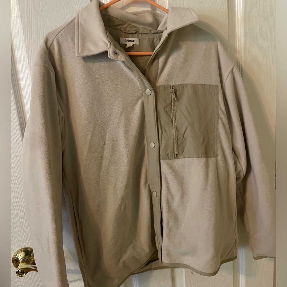 Garage fleece button up jacket